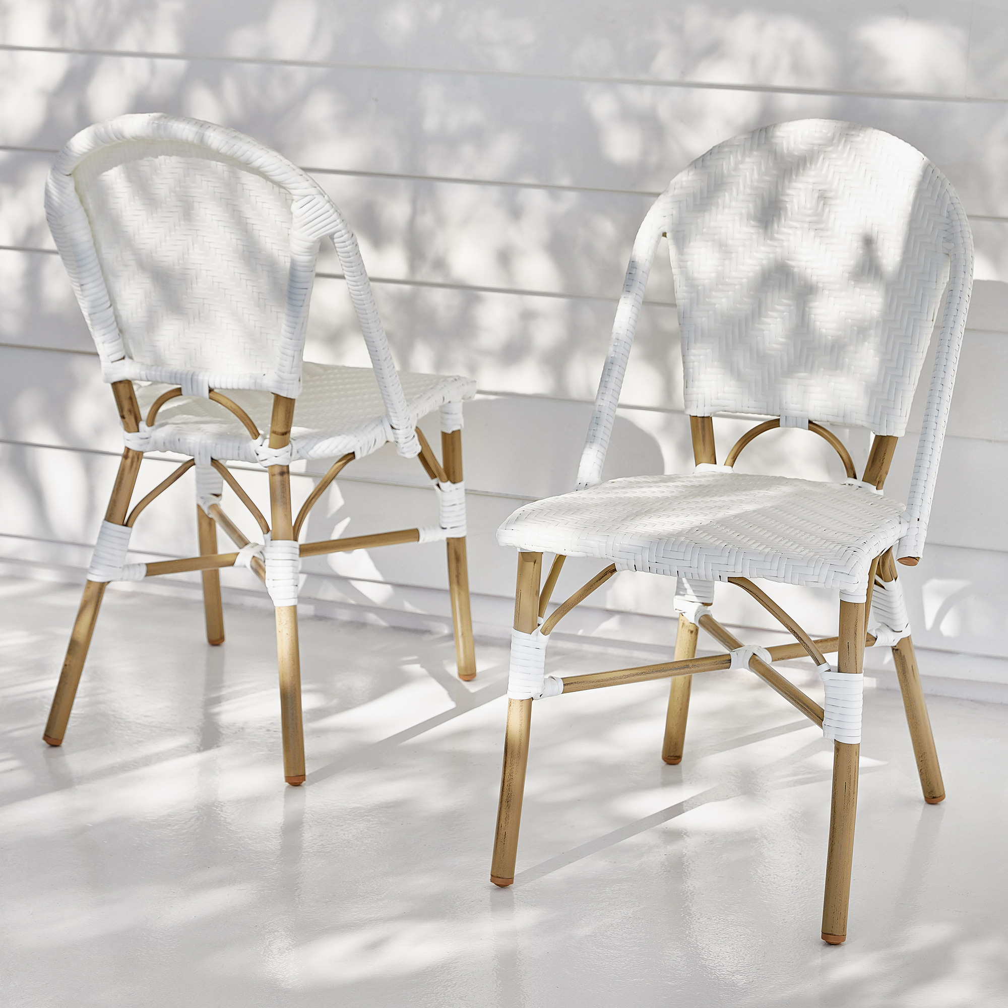 White Rattan Outdoor Dining Chairs Atelier Yuwa Ciao Jp